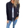 2024 Autumn/Winter Slimming Casual Zipper Jacket - Plain Color Bestseller for Warmth