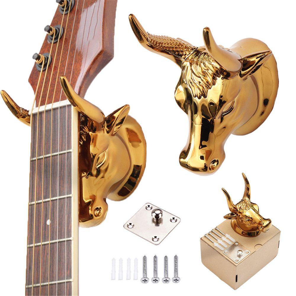 Home Bass Hanger Bull Head Guitar Holder Support Stand Storage Rack Wall Mounted Hook
