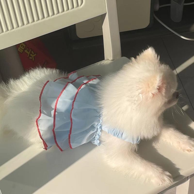 Dog Summer Dress Cat Skirt Pet Clothing Chihuahua Teddy Skirt Puppy Cat Princess Apparel Cute Puppy Clothe Dog Princess Dress