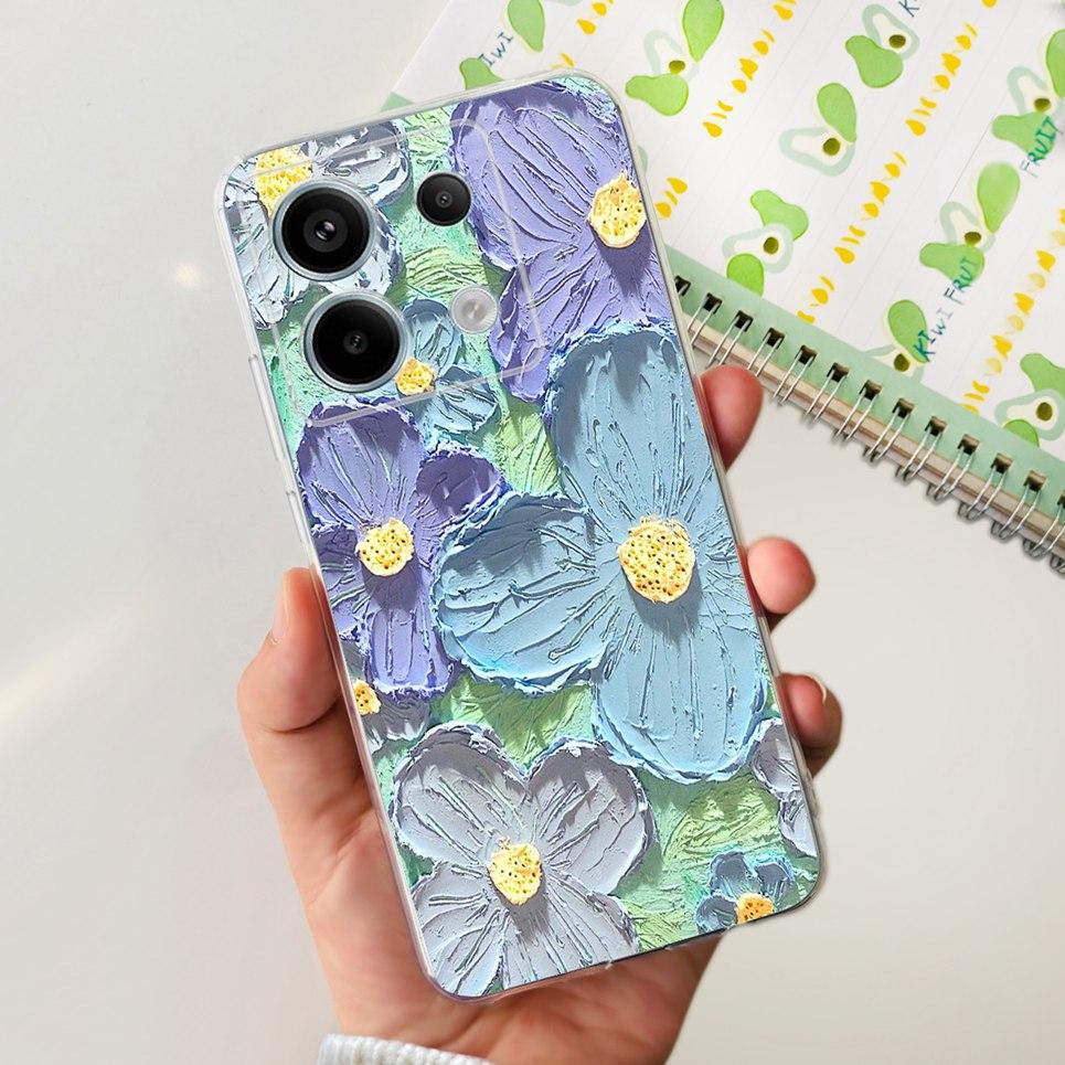 Transparent Cover For Fundas Xiaomi Poco X6 Pro 5G M6 Pro Case Lovely Luxury Colorful Butterfly Design Casing For Poco M6 Pro 5G