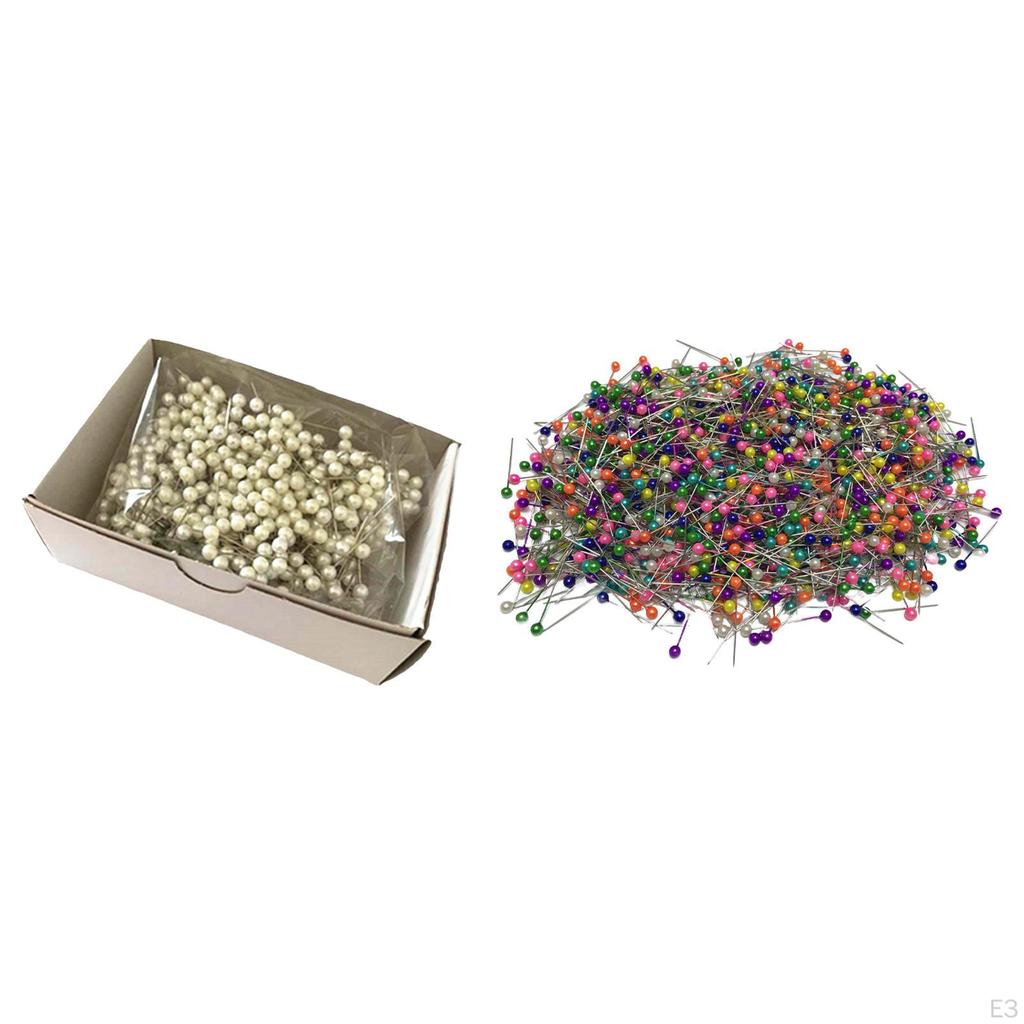 1000 Pieces Sewing Pins Quilting Straight Pin Corsage Rod for Crafting Making