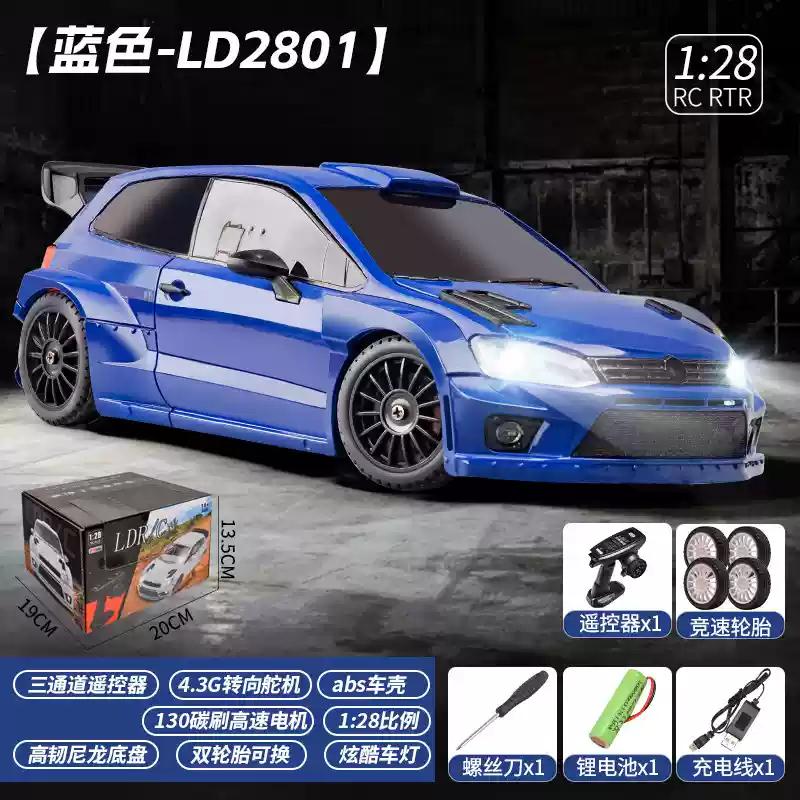 New Ld2802 Ld2803 Ld2804 Ld2801 1/28 4Wd Rc Drift Car Proportional Steering Led Headlights 2.4G Toys For Kids