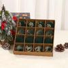 16pcs 6cm Wine Red Christmas Ball Ornaments Dark Green Pink Flocking Christmas Tree Party Decoration Christmas Spheres Pendant