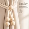 Adjustable Curtain Tiebacks, Modern Sheer Curtain Straps, Decorative Flower Holdbacks for Window Drapes and Home Decor