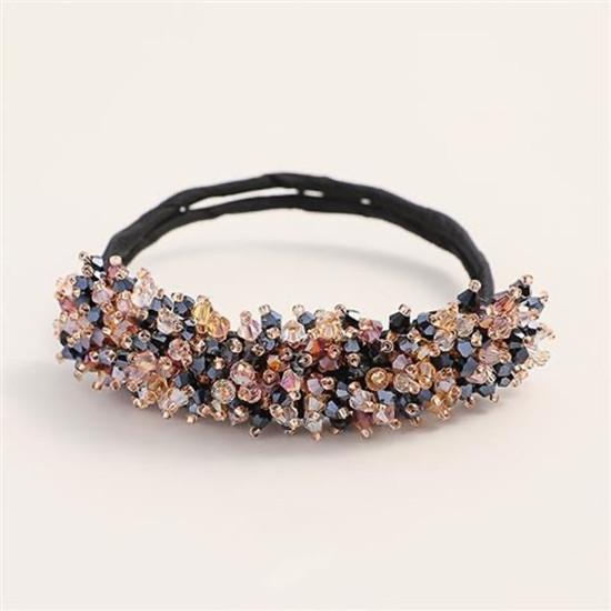 1pc Elegant Pearl Flower Bun Maker Korean Lazy Hair Curler Styling Accessories Hair Style Hairpin Hair Braiding Braider Hairgrip