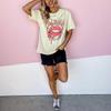 Hip Hop Style Hollow Graphic T-shirt Summer Women Loose Personality Top