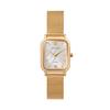 [RUMTTON] RUMTTON Mother-of-Pearl Women's Mesh Band Watch Harbor White Gold
