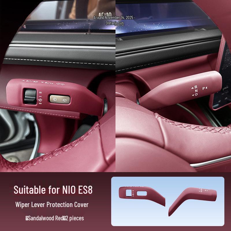 

Gear Shift Lever Cover & Wiper Stalk Decoration for 26 NIO ES8 Models - Original Car Color Accessory