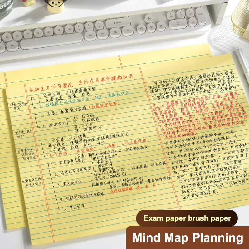 50Sheets Thickened A3 A3 Notebook Mind Map Planning Tearable Draft Paper Students Writing Legal Pad Back To School Gift