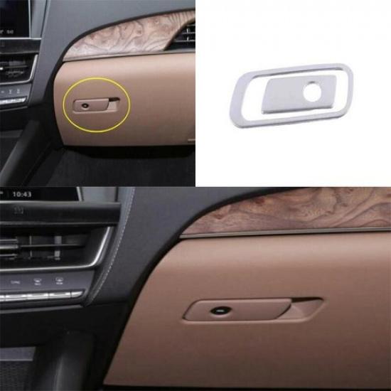 Co-Pilot Storage Box Handle Bowl Trim Steel Silver For Cadillac CT5 -