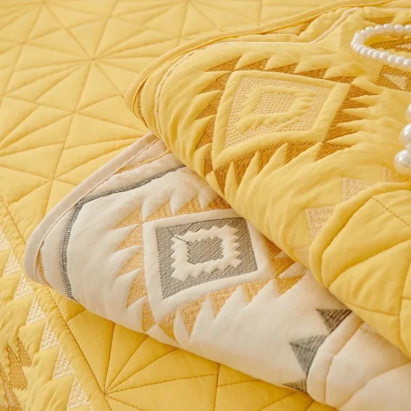 Bohemian Sofa Cover for Living Room Geometry Plaid Cotton Universal Sofa Mat Towel Non-Slip Sofa Cover Couch Cushion Slipcovers