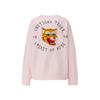 ONITSUKA TIGER Logo Letter Print Animal Pattern Embroidered Casual Crew Neck Pullover Long Sleeve Sweatshirt Unisex Sweatshirt Pink 2183B182-700