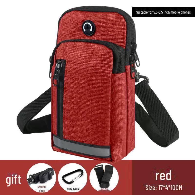 Unisex Waterproof Nylon Waist and Shoulder Bag for Sports and Outdoor Activities