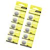 Pack of 10pcs CR1620 Lithium Coin Batteries 3V for Watch Electronic Scale and Thermometers Leak Proof Designing