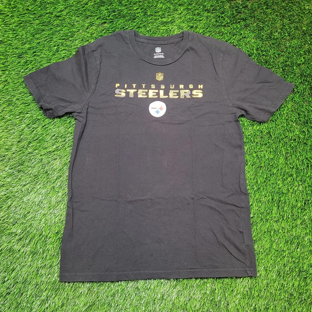 Official NFL Pittsburgh Steelers Graphic T-Shirt Mens Small (Tagged Youth XL)