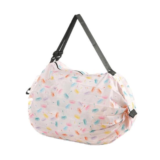 

Складная многоразовая продуктовая сумка с цветочным принтом, складывающаяся гармошкой, нейлоновая, сверхпрочная, хозяйственная сумка для покупок, помещается в карман для путешествий, пикника, кемпинга A