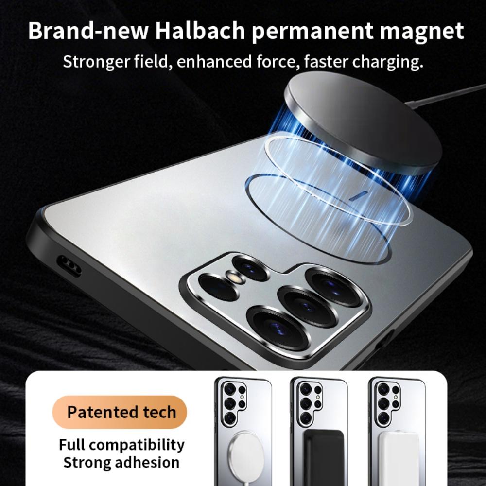 For Magsafe Ultrathin Magnetic Phone Case For Samsung S26 S25 A56 A36 A26 Ultra Plus Wireless Charge Metallic Paint Back Cover