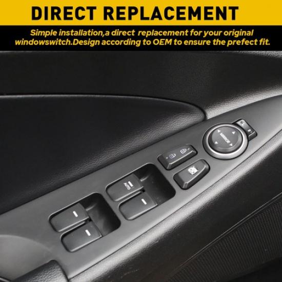 For Hyundai 2011-2015 Sonata Front Left Driver Side Master Power Window Switch