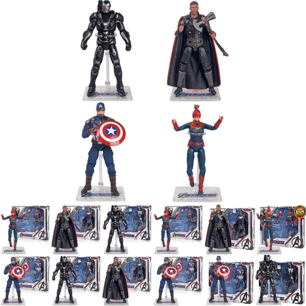Avengers 4 Captain America Bewegliche PVC Actionfigur mit Ständerbox für Sammler