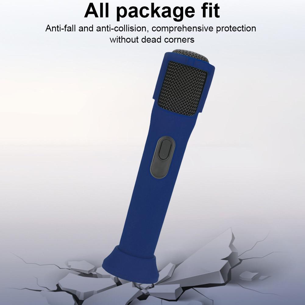 1-10pcs Silicone Protective Case for JBL PartyBox Wireless Microphone Case Anti-Rolling Mic Sleeves Microphone Stand Non-slip Co