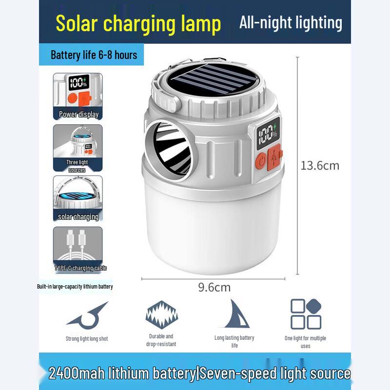 Portable Solar LED Emergency Light