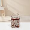 DIY Craft Knitted Round Crochet Bag Yarn Tote Bag Storage Basket Sewing Tool Accessories Bag