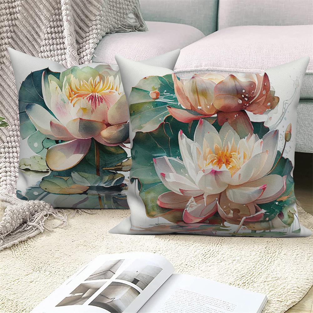 Juste De Coussin Florale D'interconnexion, Décor De Canapé De Maison De Ferme, Jeté De Voiture, Pivoine, Annie, Imprimé