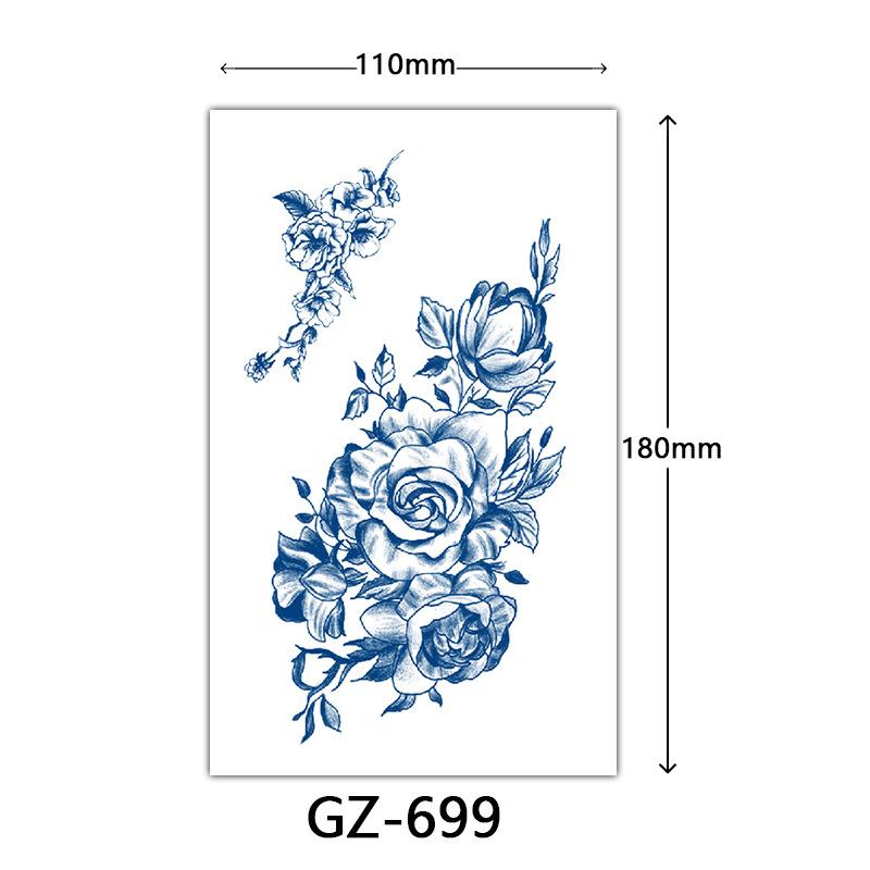 Autocolante Tatuaj cu Suc, Autocolante Tatuaj Herbal, Autocolante Tatuaj Semi-Permanent cu Litere Engleze Tatuaj