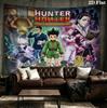 Hunter X Hunter Wall Tapestry Aesthetic Wall Hanging Printed Fabric Blanket Decorative Tapestries For Bedroom Living Room Home Decor