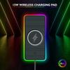 Car Wireless Charger Silicone Non Slip Pad RGB Light for IPhone15 14 13 12 Samsung 15W Car Phone Chargers Fast Charging Station
