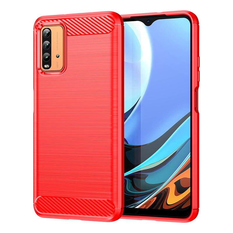

Чехол-накладка для Redmi 9T Xiaomi Redmi 9T 9 T Capas Противоударный бронированный бампер для телефона Задняя крышка из углеволокна Мягкий чехол из ТПУ Redmi 9T Fundas For Redmi 9T красный