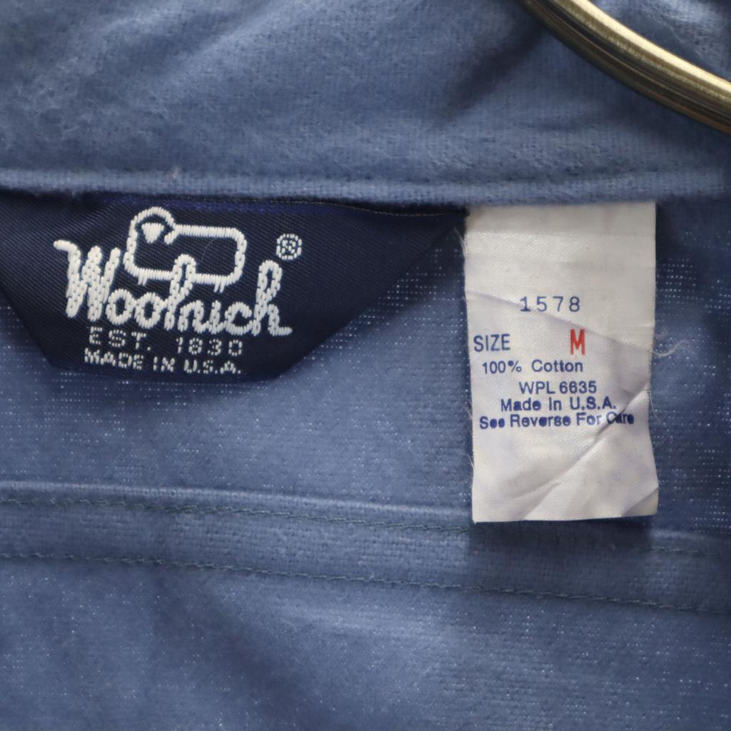Woolrich 80s Made In USA Vintage Long Sleeve Chamois Cloth Shirt Men's Used