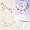 Sun Moon Shaped Metal Waist Chain Womens Belt Fashion Clothing Accessories
