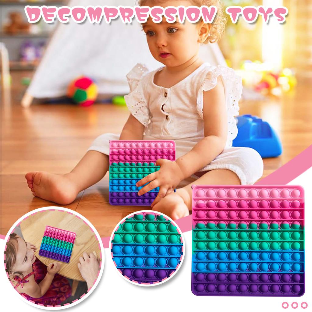Push Bubble Sensory Toys – Stressabbauendes, druckentlastendes Silikonspielzeug