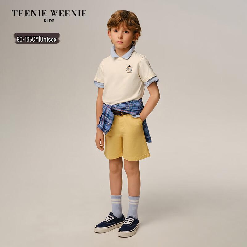 Teenie Weenie Kids Bear Short Sleeve Cotton T-Shirt