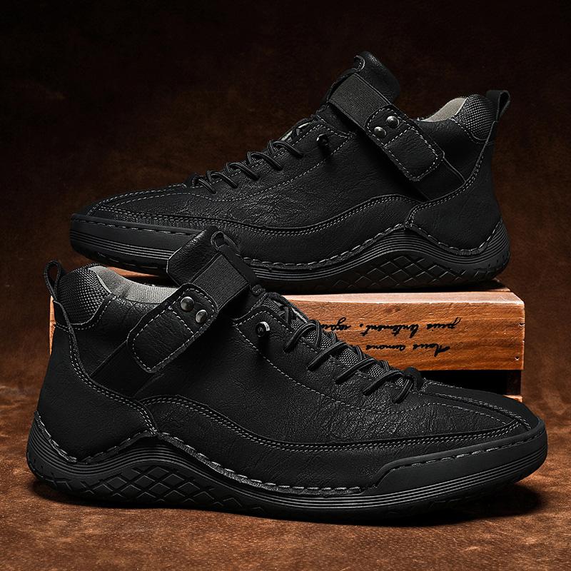 Cizme Bărbați Lucrate Manual Model Piele Cizme Glezna Șosetă Moale Confortabile Toamnă /Iarnă Cizme Bărbați Cizme Iarnă Bărbați