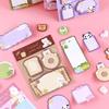 Office School Supplies Cute Style Note Ins High Girl Heart Animal Panda Bread Bear N Times Sticker Can Be Pasted Paper Kawai