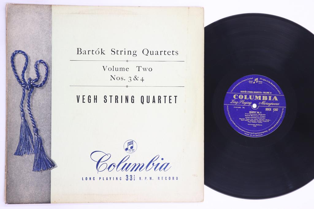 LP Record VEGH STRING QUARTET - Bartok String Quartets Vol2 No3 / N 33CX1267 COLUMBIA 1956 UK Classical Used