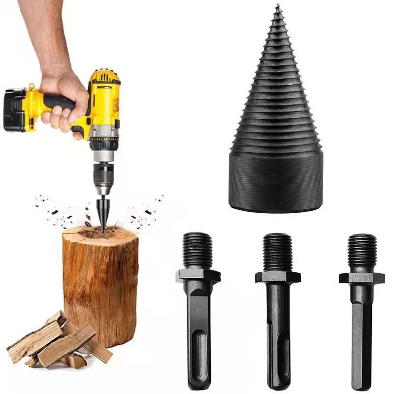 Household Log Splitter Axe Set, Dry & Wet Wood Universal Manual Firewood Splitting Axe for Home Woodworking Wall Materials