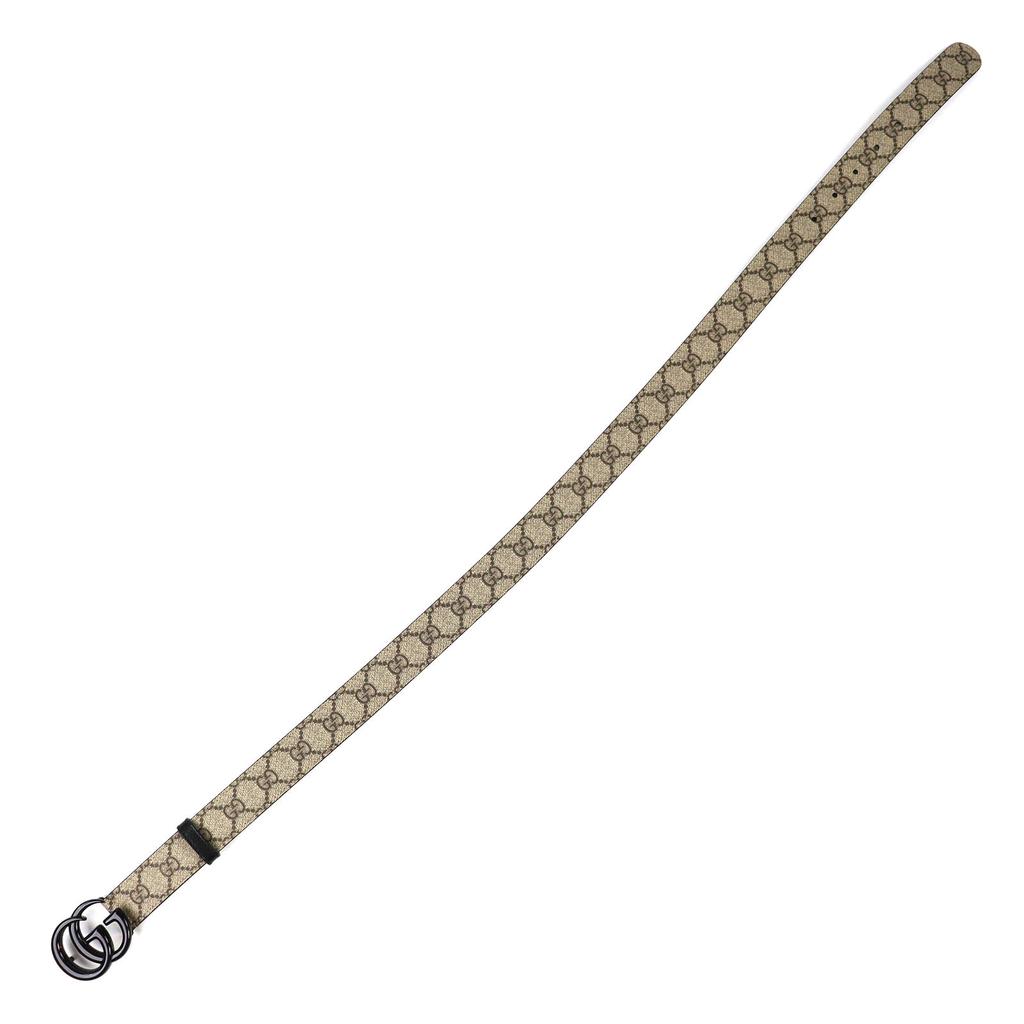 Excellent GUCCI Belt GG Marmont GG Supreme Beige GG Supreme Women 525040 Used