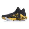 Чоловічі кросівки Li Ning Storm Durable Breathable Mid-Top Basketball Sneakers Black Yellow ABAP073-4