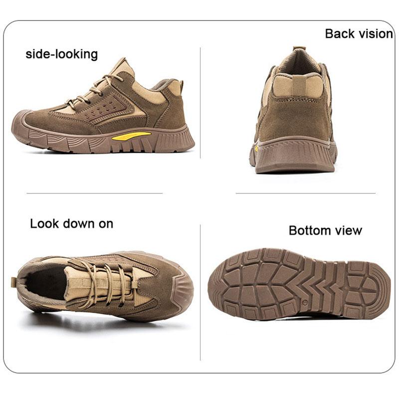 Oulylan Men Anti Scalding Safety Boots Anti Smash Working Shoes With Steel Toe Anti Puncture Industrial Safety Shoes