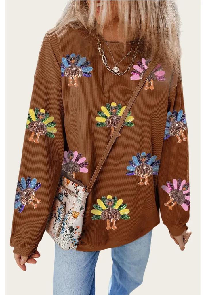 2025 European Autumn/Winter Women's Christmas Print Loose Pullover Hoodie