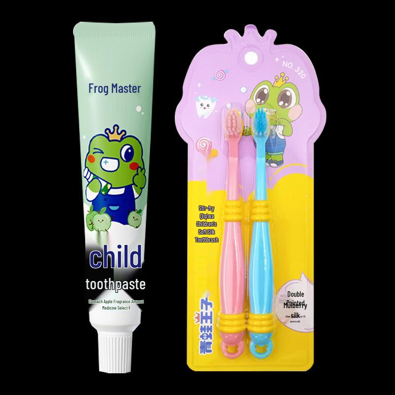 Frog Prince Kids Toothpaste & Toothbrush Set