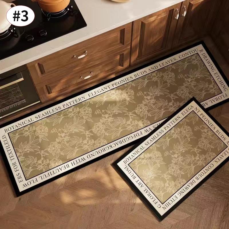Non-slip Kitchen Floor Mat Long Rug Kitchen Rugs Printed Balcony Bathroom Foot Pad Home Decor Carpet Entrance Mat