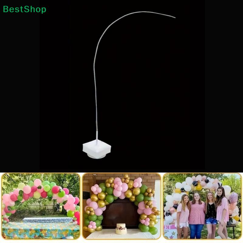 Kit Supporto Arco Palloncini - Supporto Colonna Palloncini Curvo Regolabile con Base Riempibile d'Acqua per Decorazioni Matrimonio & Festa