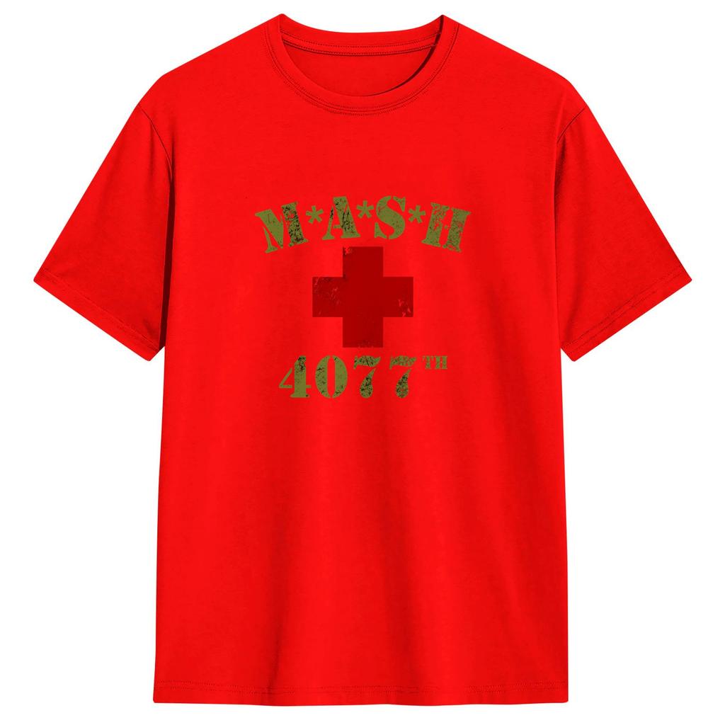 Unisex MASH T Shirts Cotton Tops Novelty Short Sleeve Round Neck Tee Shirt Unique TShirts