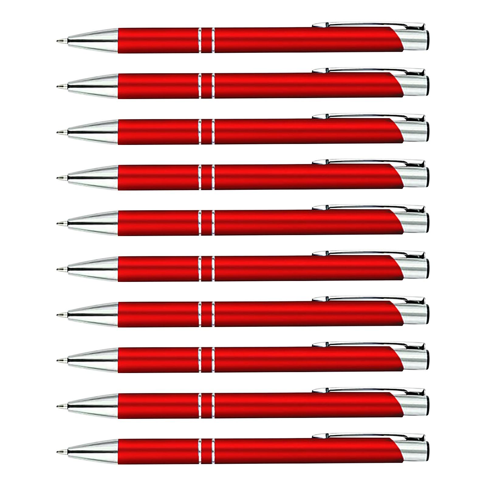 

10 шт. персонализированная шариковая ручка с гравировкой персонализированный подарок на годовщину для мужчин и женщин 15 мл One Size красный