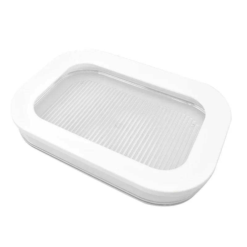 Refrigerated Crisper with Lid for Fridge Transparent Frozen Meat Storage Box Stackable Food Storage Box Kitchen Accessories