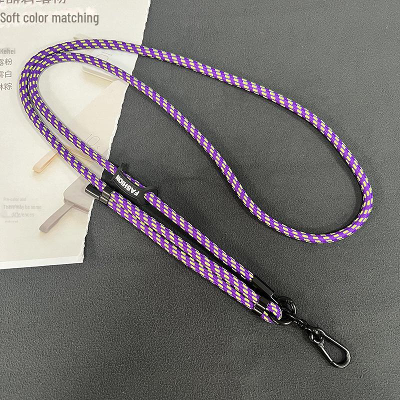 

Регульований 7-міліметровий шнурок для телефону через плече із затискачем для захисту від втрати